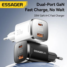 Essager 33W GaN USB-C Ladegerät mit Digitalanzeige – PD Schnellladeadapter